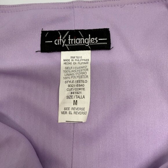 City Triangles Vtg Y2K Sparkle‎ Maxi Dress Hoco Prom Gown Sz M Purple Fairy - Picture 10 of 16